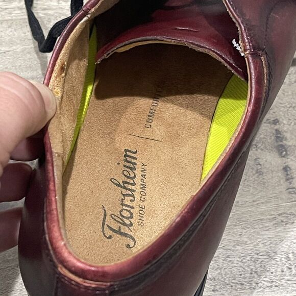 Florsheim Kierland Shoes Mens 10.5M Oxford Cognac Comfortech Bologna 11898-601 main image 9